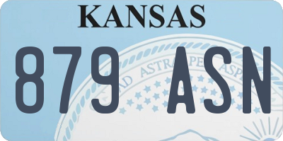 KS license plate 879ASN