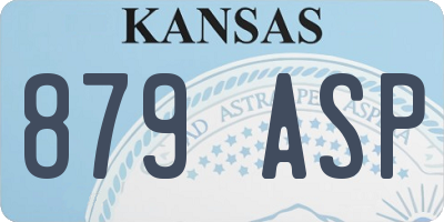 KS license plate 879ASP