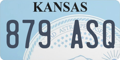 KS license plate 879ASQ