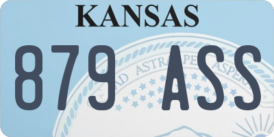 KS license plate 879ASS