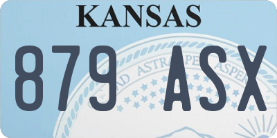 KS license plate 879ASX