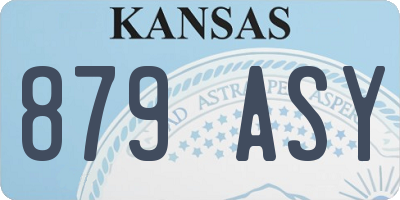 KS license plate 879ASY