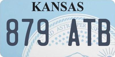 KS license plate 879ATB