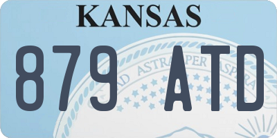 KS license plate 879ATD