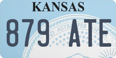 KS license plate 879ATE