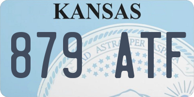 KS license plate 879ATF