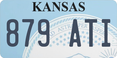 KS license plate 879ATI