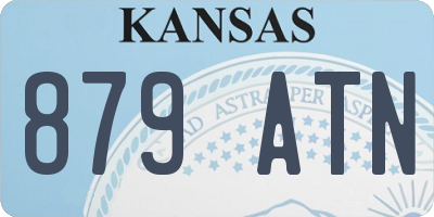 KS license plate 879ATN
