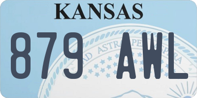 KS license plate 879AWL