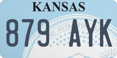 KS license plate 879AYK