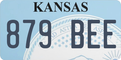KS license plate 879BEE