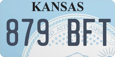 KS license plate 879BFT