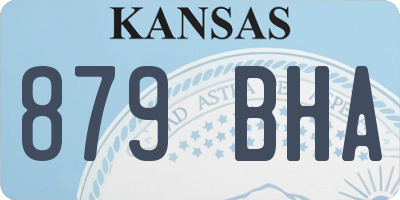 KS license plate 879BHA