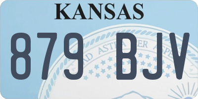KS license plate 879BJV