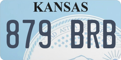 KS license plate 879BRB