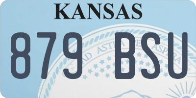KS license plate 879BSU