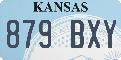 KS license plate 879BXY