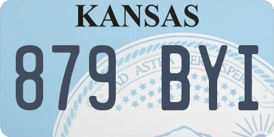 KS license plate 879BYI