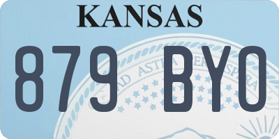 KS license plate 879BYO