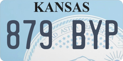 KS license plate 879BYP