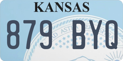 KS license plate 879BYQ