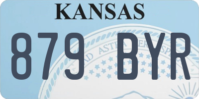 KS license plate 879BYR