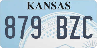 KS license plate 879BZC