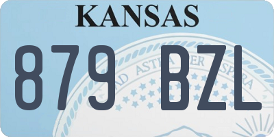 KS license plate 879BZL
