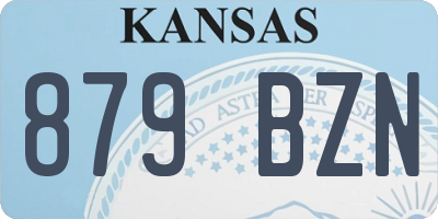 KS license plate 879BZN