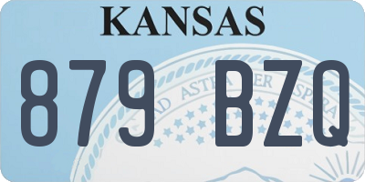 KS license plate 879BZQ