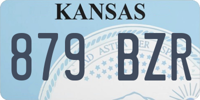 KS license plate 879BZR