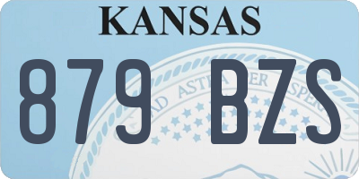 KS license plate 879BZS