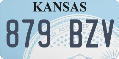KS license plate 879BZV