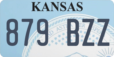 KS license plate 879BZZ