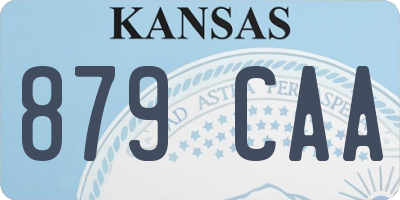 KS license plate 879CAA