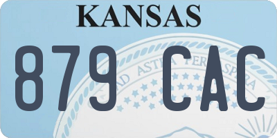 KS license plate 879CAC