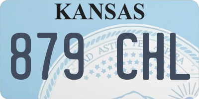 KS license plate 879CHL