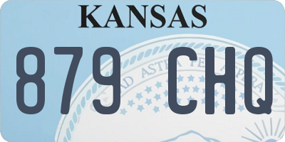KS license plate 879CHQ