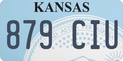 KS license plate 879CIU