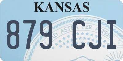 KS license plate 879CJI
