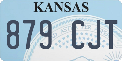KS license plate 879CJT