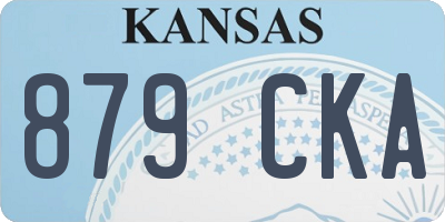 KS license plate 879CKA