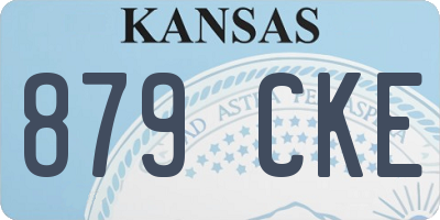 KS license plate 879CKE
