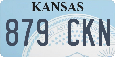 KS license plate 879CKN