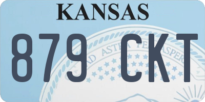 KS license plate 879CKT