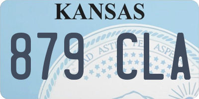 KS license plate 879CLA