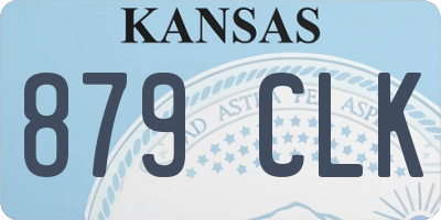 KS license plate 879CLK