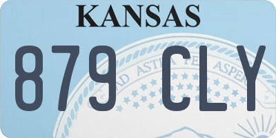 KS license plate 879CLY