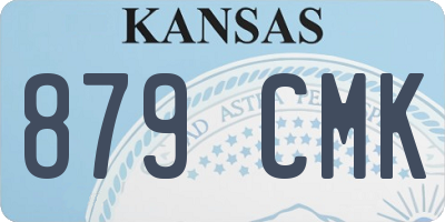 KS license plate 879CMK