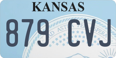 KS license plate 879CVJ